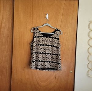 Gold Metallic Tank Top